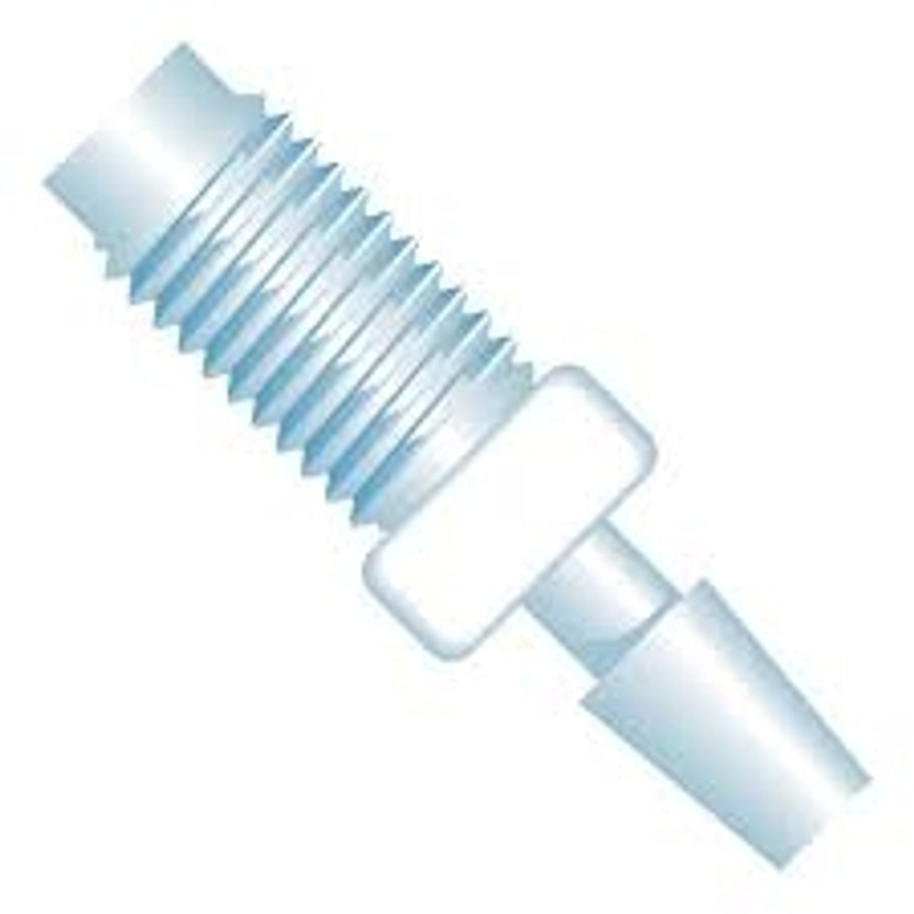 1/4-28 UNF to 1/8 inch barb fitting - single unit